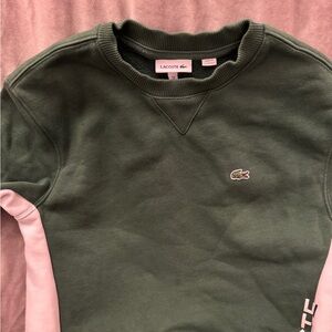 Lacoste Green and White Kids Matching Set